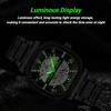TEVISE Automatic Mechanical Watches for Men Stainless Steel Waterproof Skeleton Watch Square Dial Luminous Fashion Business Wristwatch