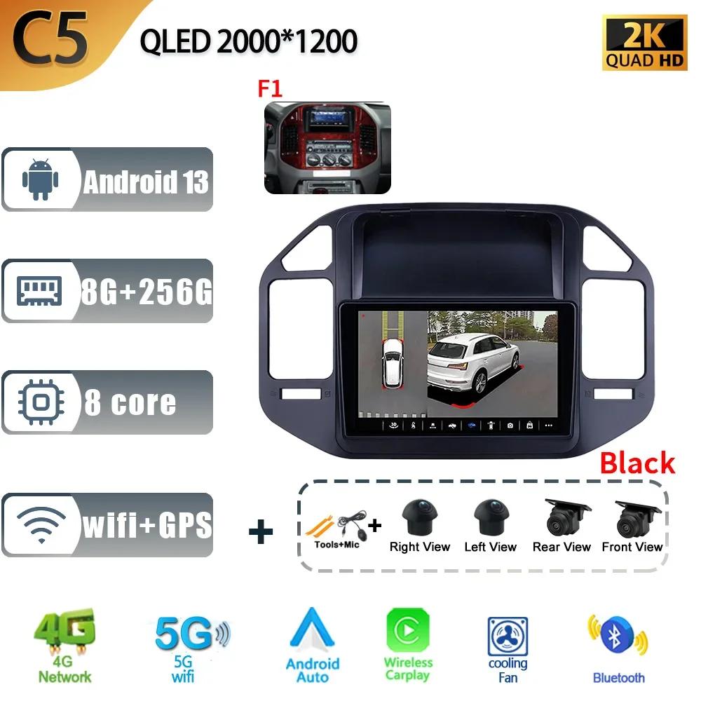 For Mitsubishi Pajero 3 V70 V60 1999-2006 Car Android 13 Radio Multimedia Navigation Stereo 4G GPS Auto Head Unit 2 Din Screen