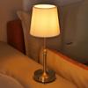 Fabric Desk Lamp Rechargeable Touch Table Light for Restaurant Hotel Room Bedside Decor Lighing