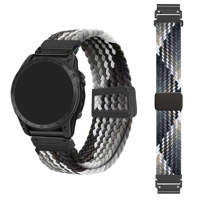 

ремешок для Garmin fenix 8 7x 6x 5X Epix Pro нейлоновый ремешок Enduro 3 MARQ Quatix 7 6 дышащий approach S70 S62 быстросохнущий ремешок instinct 2 2X ремешок для часов QuickFit 26mm серый