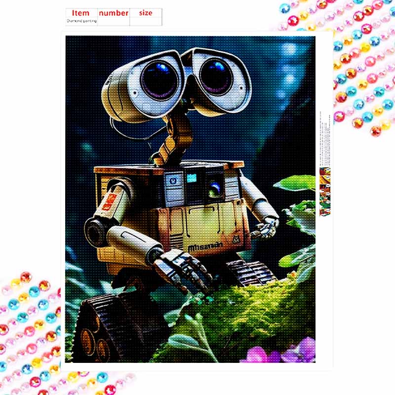 Disney WallE Diamond Painting 5D Handmade DIY Gift Diamond Painting Set Art Home Decor