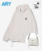 Yale Embroidery Dan Lightweight Packable Windbreaker_Cream