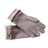 New Autumn and Winter Bowknot Women's Five Fingered Warm Gloves and Cold Proof Cycling Knitted Gloves