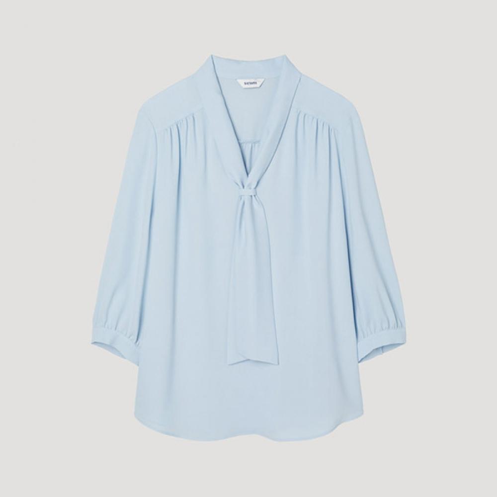 

[She S miSS] Signature Tie Neck blouSe Swwblp22010 Ll light blue/55