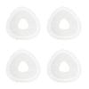 Set of 4 Sweeping Robot Vacuum Cleaners Washable Mop Cloth Sweeping Robot Replacement Fiber Material for Narwal J4