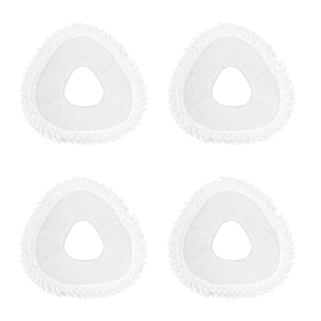 Set of 4 Sweeping Robot Vacuum Cleaners Washable Mop Cloth Sweeping Robot Replacement Fiber Material for Narwal J4