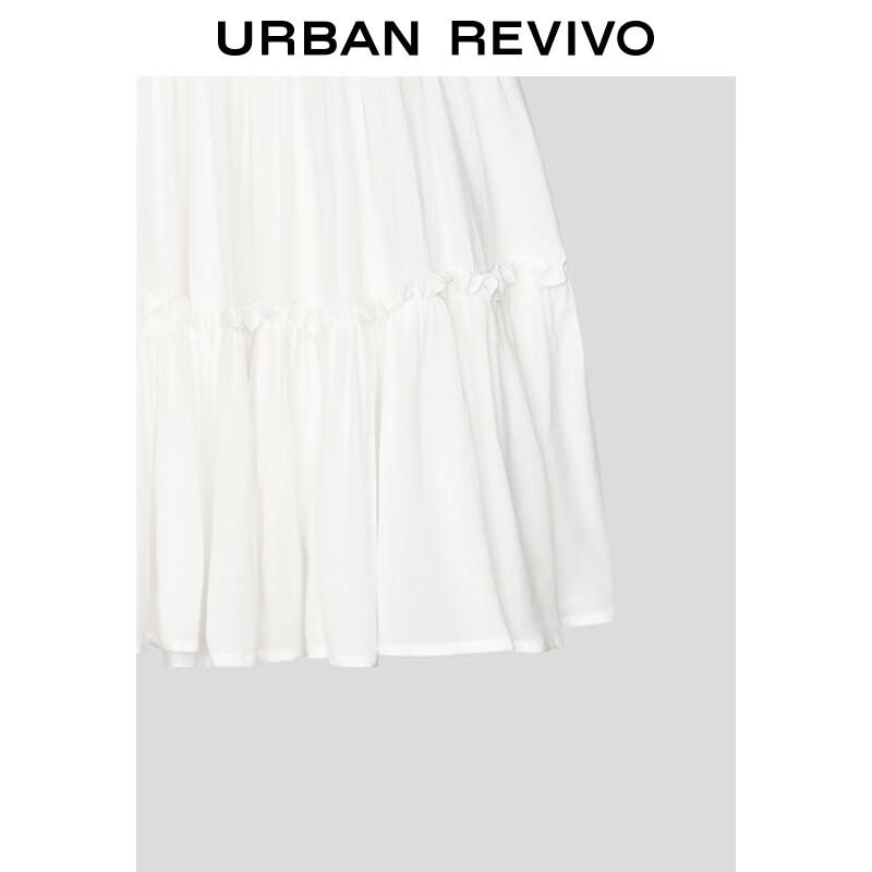 UR 2025 Casual Ruffle Tie-Strap Camisole Dress