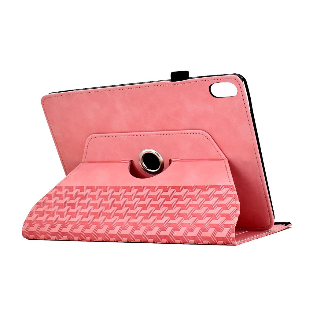 For iPad (2025)/10.9 (2022) Case Rotating Stand Building Block Imprinted Leather Tablet Cover