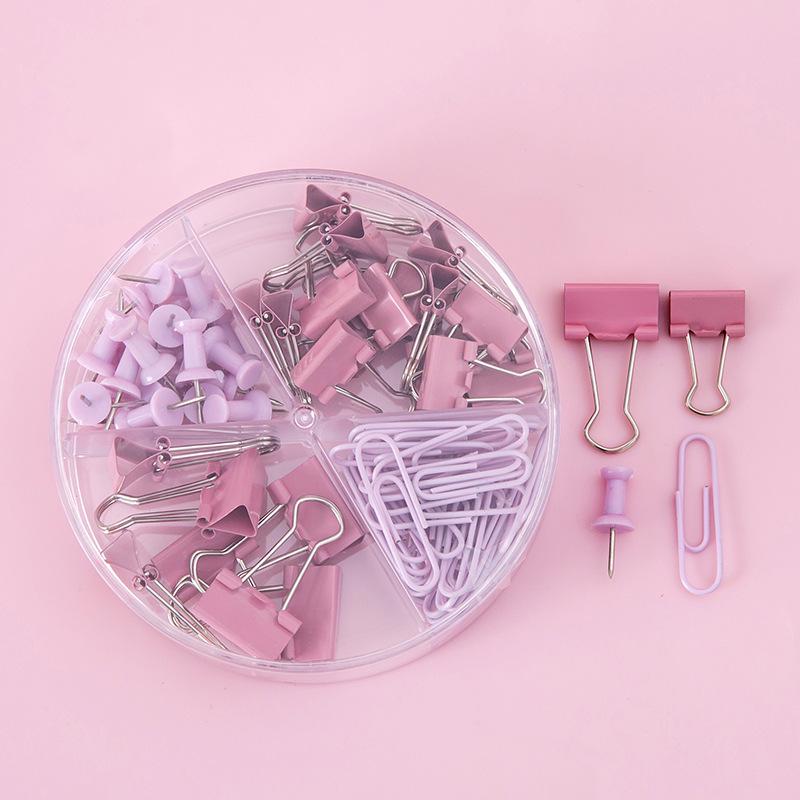 Macaron Metal Binding Clips for Student Papers and Office Bills