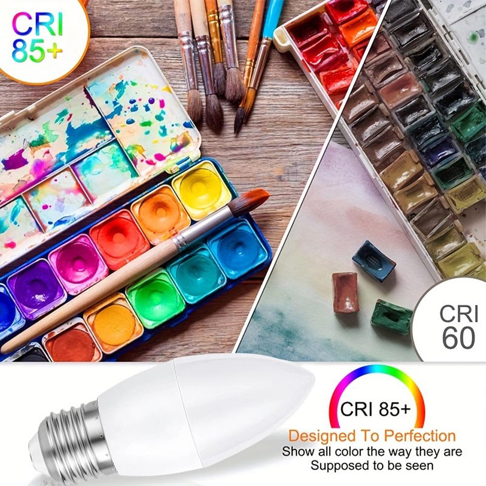 12PCS LED Candle Bulb AC220V 3W 6W 9W 12W  E27 E14  Cold White Neutral Light Warm White for Chandeliers and Crystal Lamps