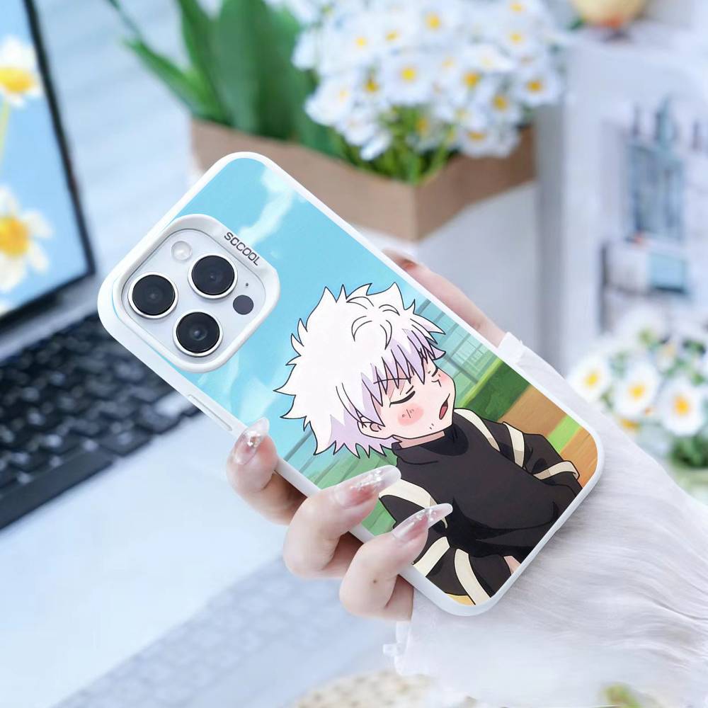 D-Killua Zoldyck H-Hunter X Hunter Phone Case For iPhone 17,16,15,14,13,12,Pro MAX Black Matte Shockproof Cover