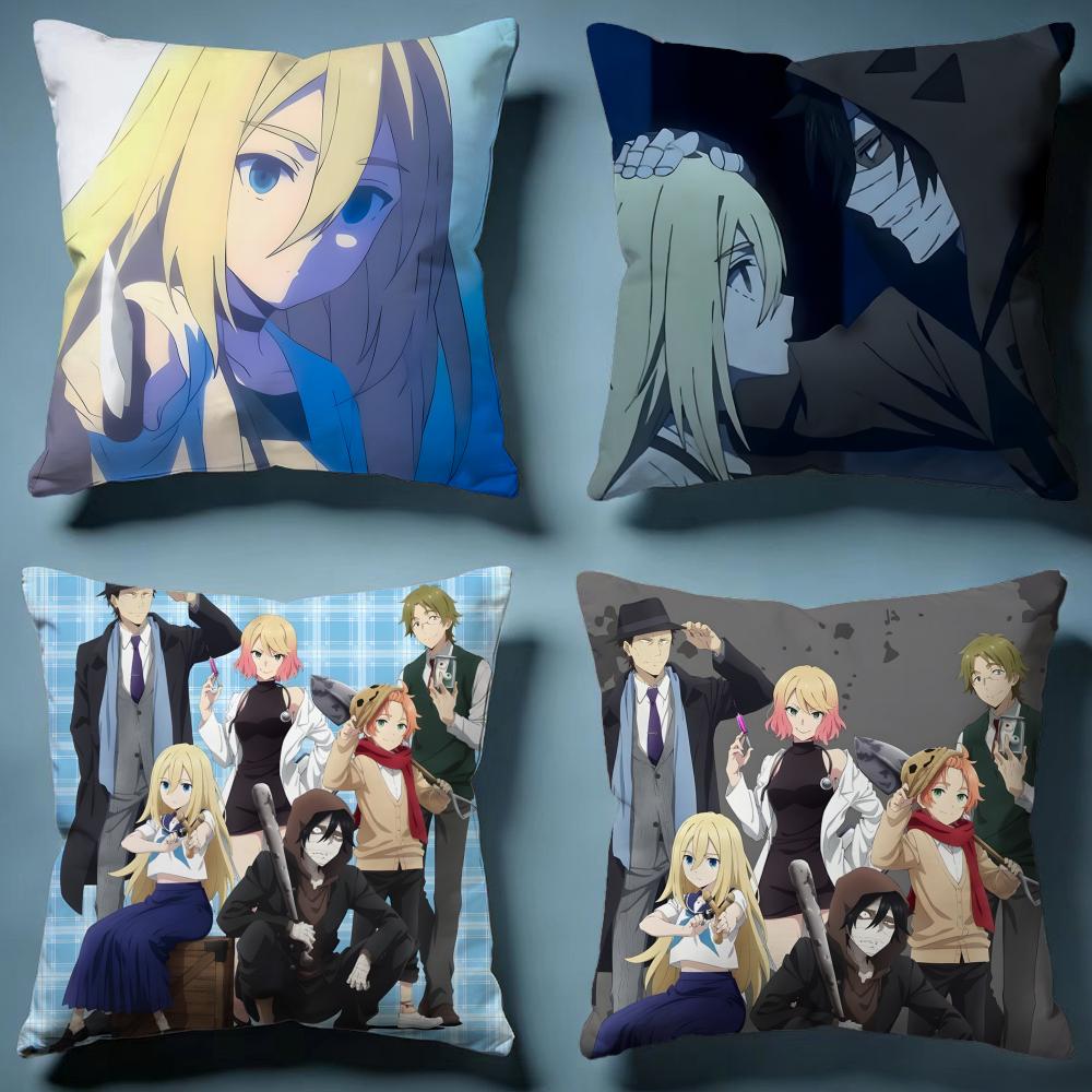 Stylish AAngels of Deathiou Cushion Cover Soft Decorative Pillow Case Suitable for Bedroom Sofa Car Travel Use