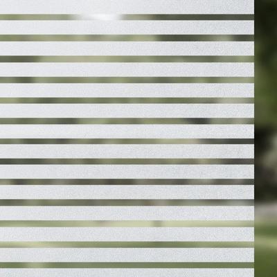 Milchglasstreifen Fensterfolie für Privatsphäre, Selbstklebend, Statisch haftend, Aufkleber für Besprechungsraum, Zuhause und Büro