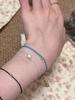 Mint Butterfly Wax Thread Versatile Luxury Braided Bracelet Women's Fashionable White Design Hot Sale