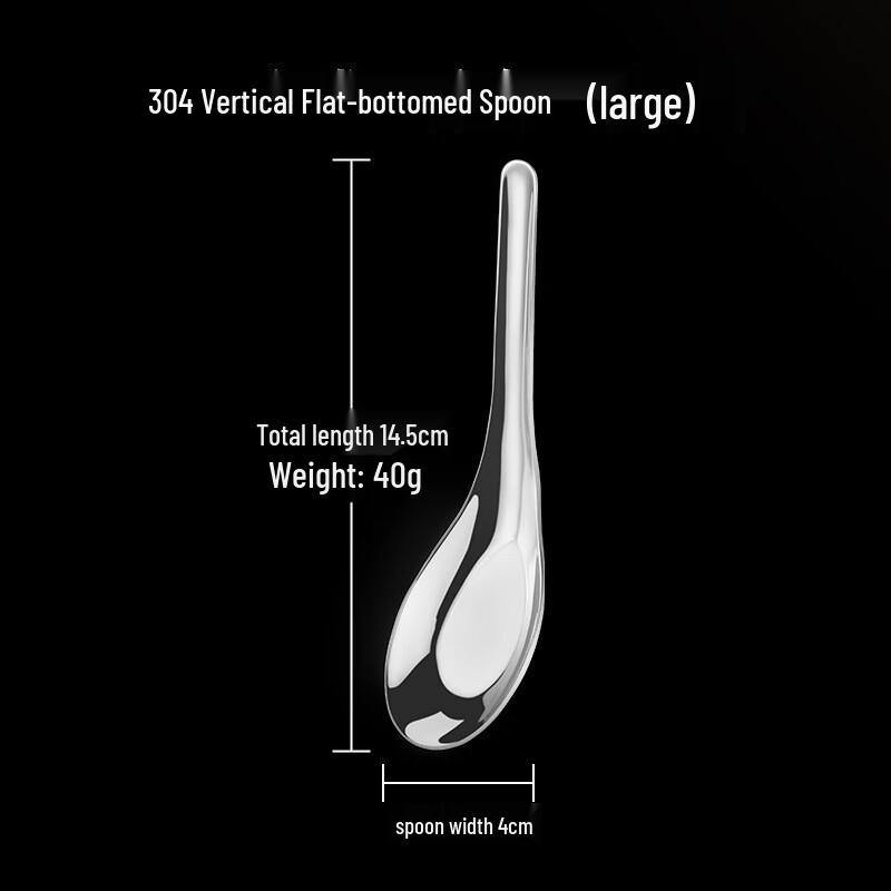 Baizien Flachbodenlöffel aus 304 Edelstahl