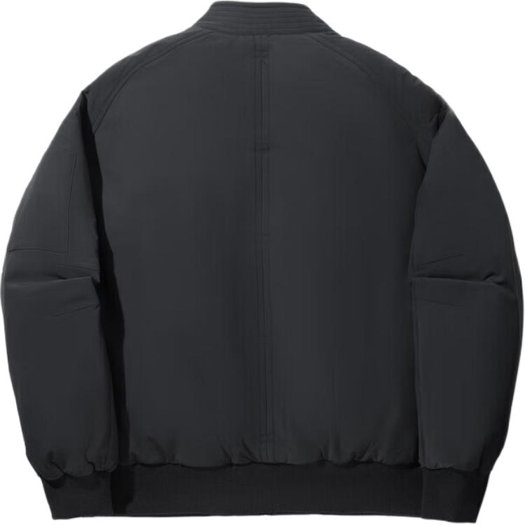 Li Ning Kung Fu Series Solid Color Zipper Soft Breathable Versatile Loose Down Jacket Men Outerwear AYMV713-2