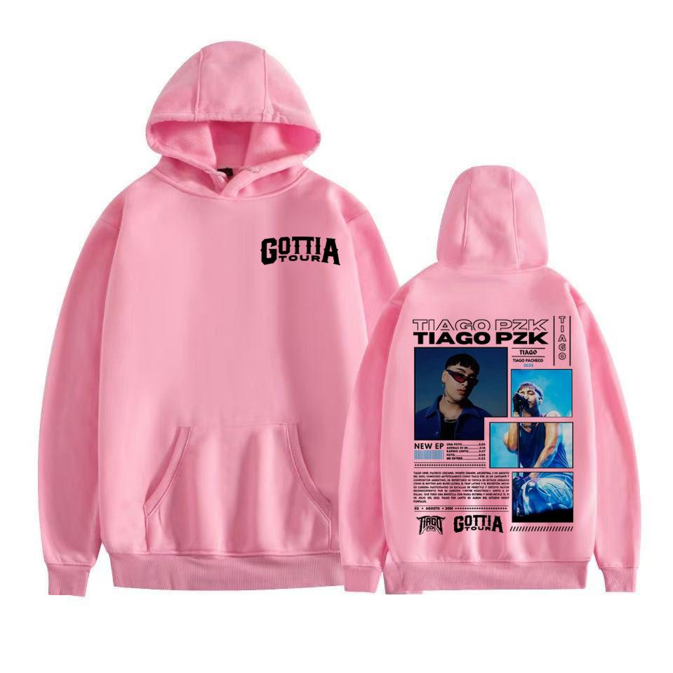 Rapper Tiago Pzk Gottia Tour New Album 2025 Hoodie Men Women Fashion Hip Hop Punk Sweatshirts Comfort Fleece Long Sleeve Hoodies