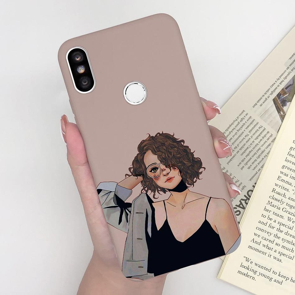 Case For Xiaomi Redmi S2 Y2 Cover Soft Matte Cute Pattern Silicone TPU Phone Case for Xiaomi RedmiS2 S 2 Y 2 Cases Back Cover