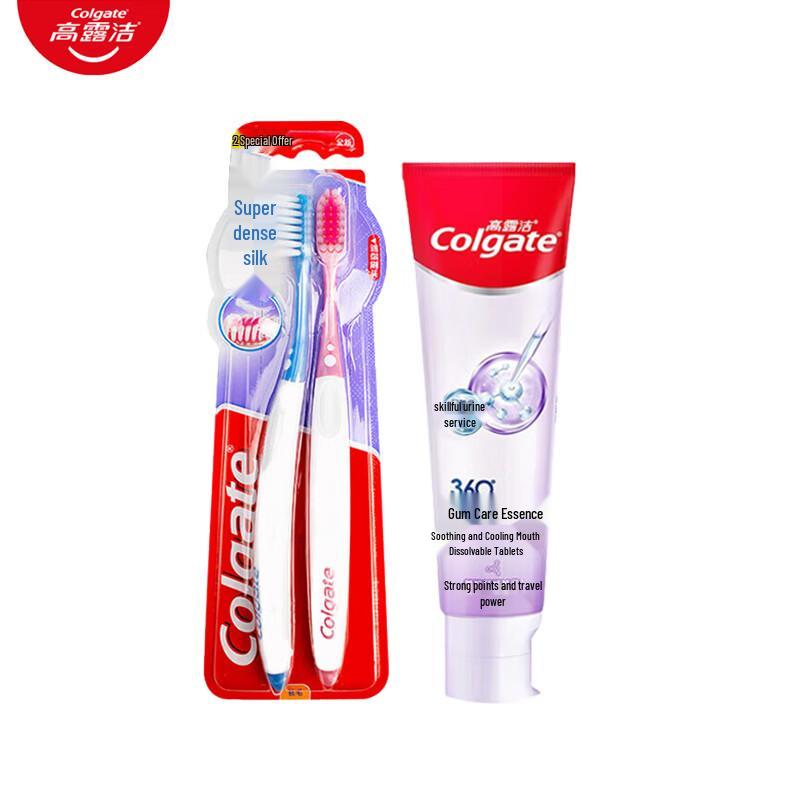 

Colgate Ultra Soft Gum Care Toothbrush & 360 Gum Care Toothpaste Set