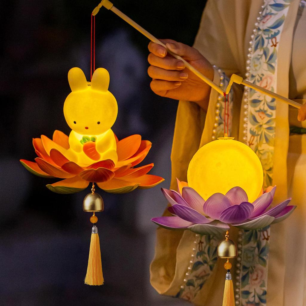 Mid-Autumn 2025 Jade Rabbit Children’s Luminous Handheld Lantern