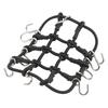 RC Luggage Net Rack Net Simulation Stainless Steel Rubber RC Truck Car Roof Luggage Rack for Xiaomi Jimny RC Car Black