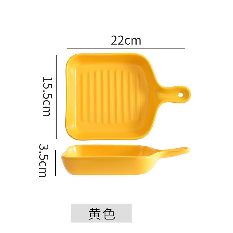 Plates Creative Internet Celebrity Plates Vegetable Plates Household Nordic Tableware Breakfast Plates Baking Bowls Oven Special Baking Trays