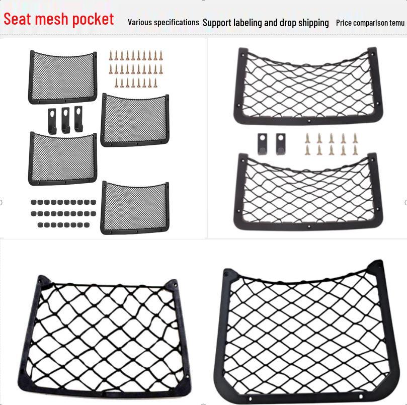 Car Storage Mesh Pocket Organizer for Bus, RV, and Auditorium Seats