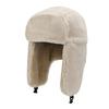 Cappello invernale Ushanka da uomo e da donna, da pilota, da aviatore, da bombardiere, da cacciatore, in pelliccia sintetica, in pelle, con paraorecchie, cappello da pilota invernale