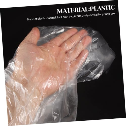 Gogogmee 80-Piece Disposable Foot Bath Liner Plastic Bags, Thick and Tear-Resistant, for Spas, Salons, Massage Parlors, and Home Use