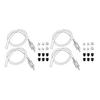 Brake Bleeder Hose Easy To Use Universal Brake Fluid Bleeder One-Way Check Valve Tube Bleeding Tool Kit with Hose Clamps