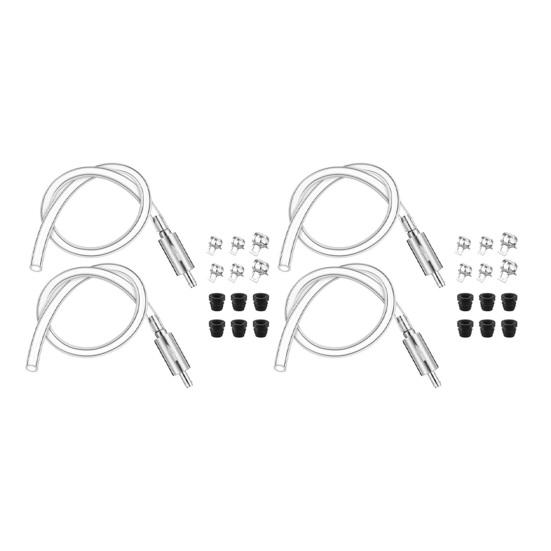 Brake Bleeder Hose Easy To Use Universal Brake Fluid Bleeder One-Way Check Valve Tube Bleeding Tool Kit with Hose Clamps