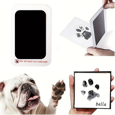 Evcil Hayvanlar İçin 1 Adet Temiz Dokunmatik Mürekkep Pedi - Köpeğinizin veya Kedinizin Pati İzleriyle Kalıcı Anılar Yaratın