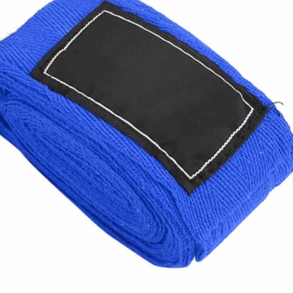 2pcs Stretch Fabric Training Hand Wraps Cotton Material Blue Boxing Hand Wraps  Boxing Training Cotton Hand Wraps