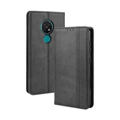 Für Nokia 7.2 / Nokia 6.2 Magnetverschluss Retro Crazy Horse Textur Horizontal Klapp Lederhülle , mit Halter & Kartenfächern & Fotorahmen