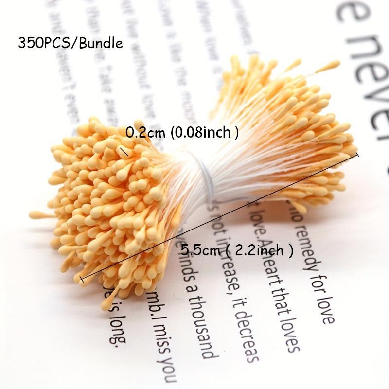 Multicolor 2mm 350Pcs Mini Flower Artificial Pearl Pistil Double Heads Hand-made Home Wedding Decoration Cake Decora DIY Needlew