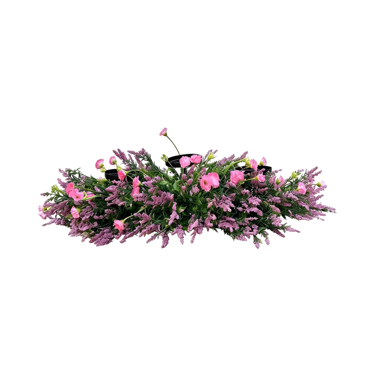 

Artificial Floral Table Centerpiece Arrangement with Mixed Silk Flowers and Greenery for Home Office Wedding Decor One Size