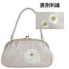 Ando Tachibana Chrysanthemum Embroidered Bag SBA-1 Women's Off-Gray