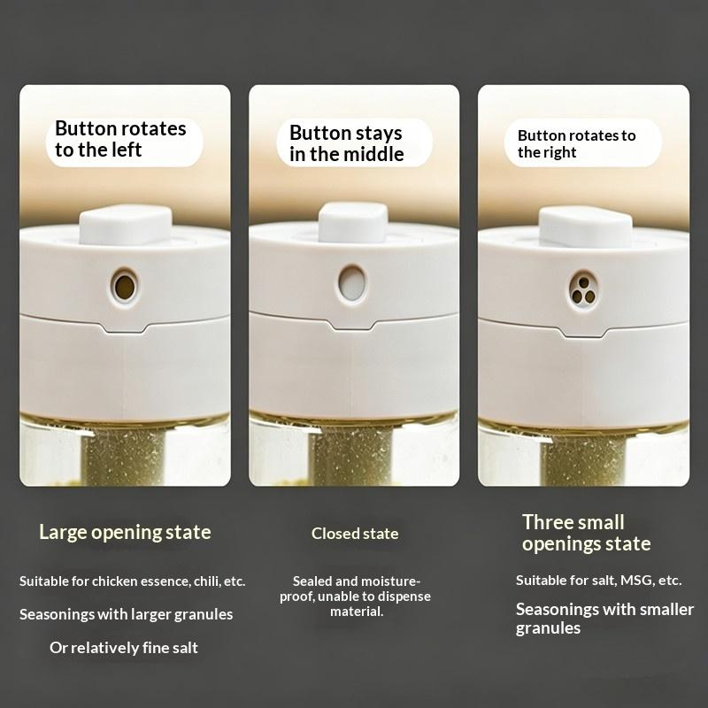 Household Kitchen Salt Container with Moisture-Proof Design for Seasoning and Spice Storage
