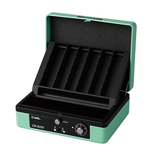 CARL (Carl) Tragbare Kasse, A6-Format, Hellgrün, CB-8250-U