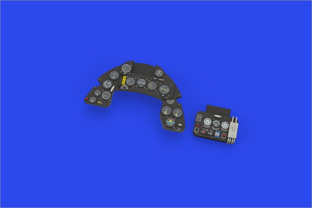 Eduard 1/32 Scale LookPlus Macchi MC.202 Folgore Instrument Panel and Parts Set (for Italeri) Plastic Model Kit Parts EDU634045