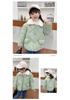 Korean Style Kids' Quilted Fur Collar Jacket - Warm, Thick, Loose Fit for Boys & Girls, Autumn Winter.