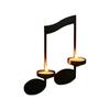 European Music Note Candle Holder Wall Candle Dinner Wrought Iron Candle Holder Home Living Room Decoration Wall Hanging