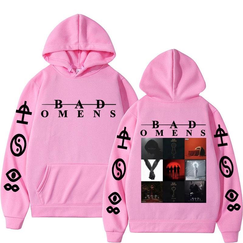 Limited Band Bad Omens Concert Tour Album Cover Hoodies Men Women Hip Hop Fashion Pullovers Sweatshirt Fleece Long Sleeve Hoodie