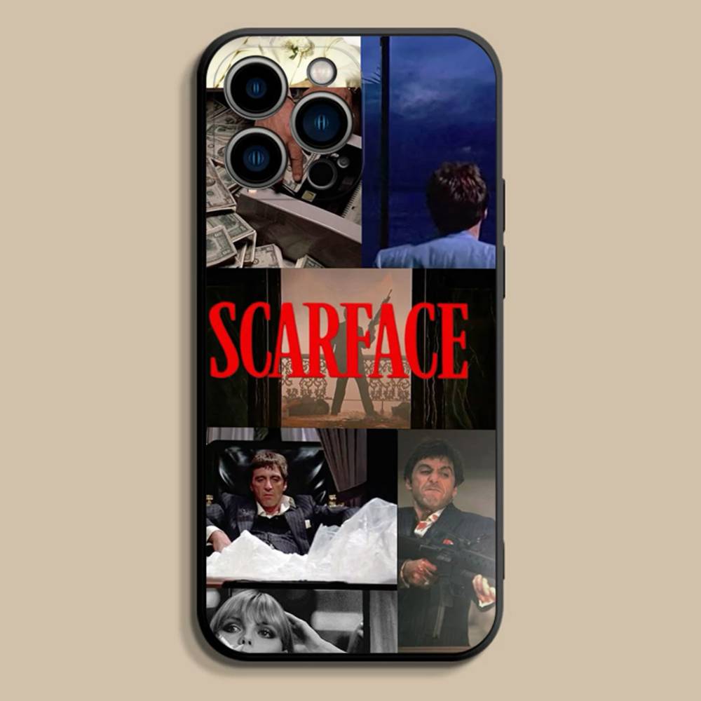 World Is Yours S-Scarfaces Phone Case Silicone Black Soft For iPhone 17,16,15,14,13,12,11,Pro,Max,Plus,E,SE4,Air,Mini
