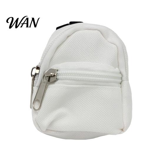Small Zipper Pouch Mini Backpack Coin Purse, Scratch Resistant Zippered Compartment Doll Accessory Keychain Bag, Waterproof Oxford Cloth Earphone Case