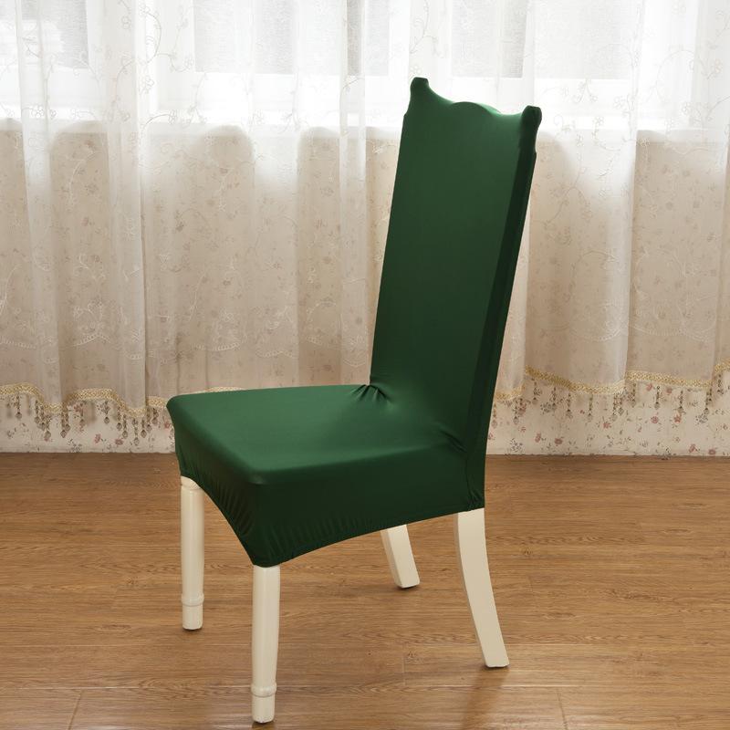 Household Elastic One-piece Hotel Dining Table and Chair Back Cover European Fabric Seat Cover Chair Stool Cover Dining Chair Cover