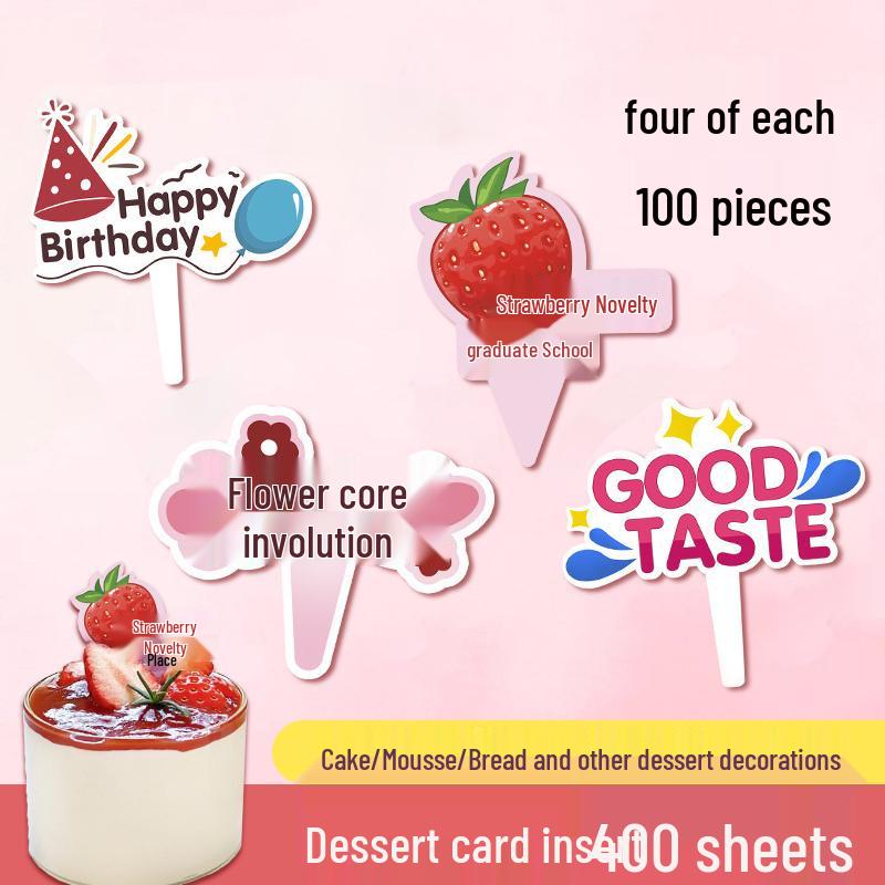 Sushi Cartoon Cupcake Toppers - Cute Mini Dessert Cards for Children's Day & Birthday Decorations