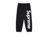 Satin Applique Sweatpant Black