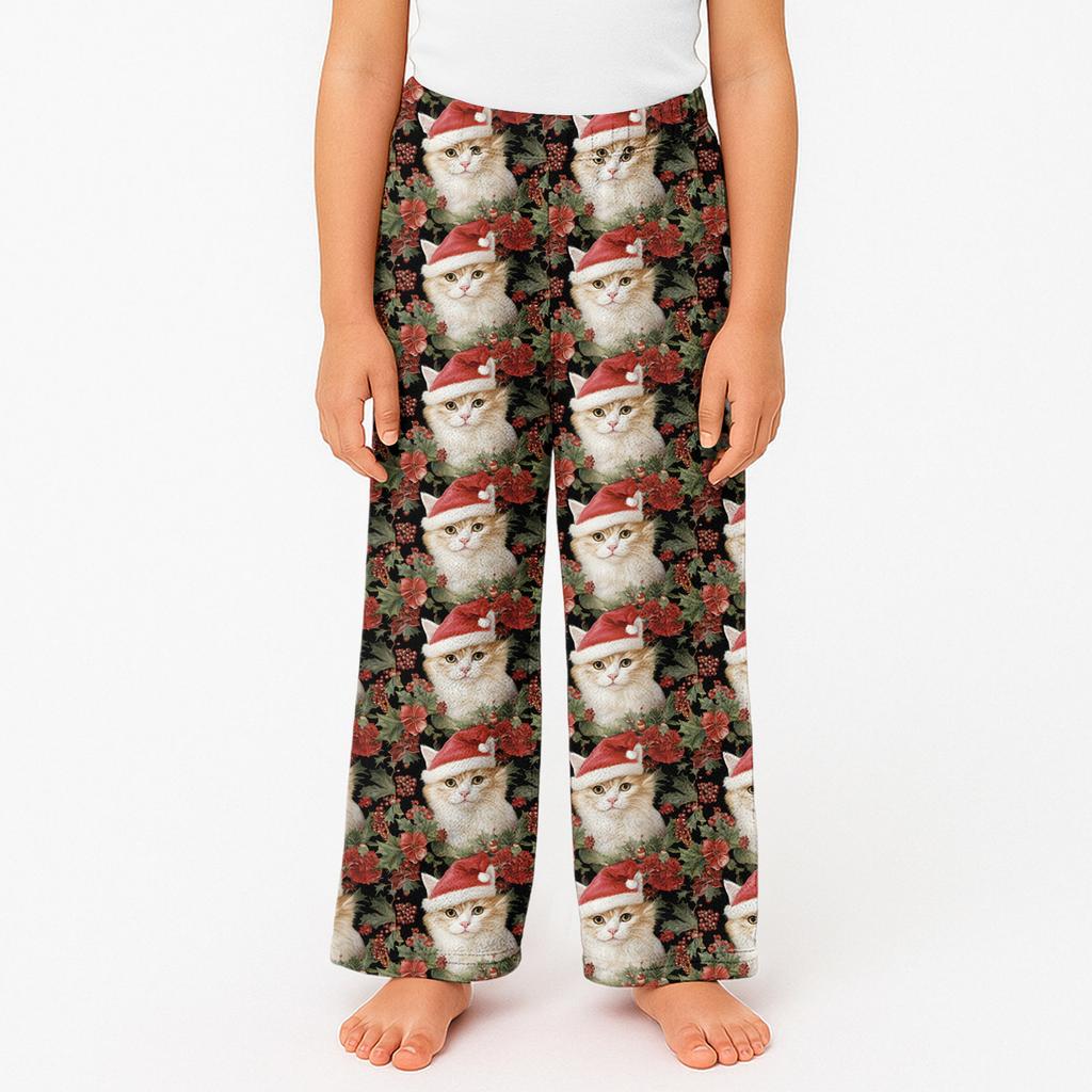 Children's Winter Pants Full Length Long Trousers Printed Pants