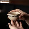 120ml Hand-painted Grass Ash Small Zebra Teacup Elegant Tea Bowl Jug Tea-tasting Smelling Cup Chazhan Master Cups for Tea Craft